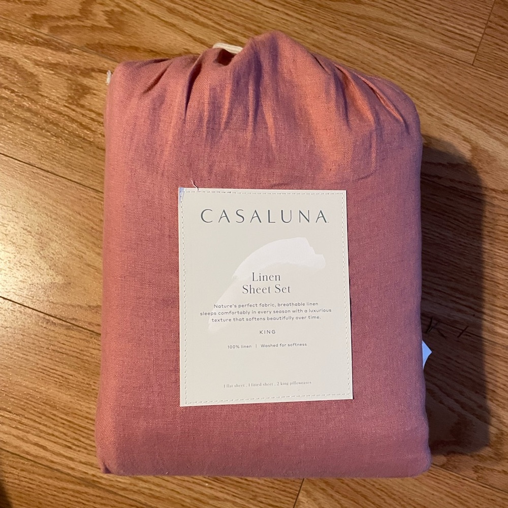 Casaluna 100% linen sheet set